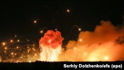 Пожежа на складі боєприпасів під Калинівкою, 27 вересня 2017 року