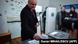 Igor Dodon în ziua alegerilor parlamentare, 24 februarie 2019