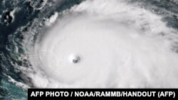 Ураган "Дориан" на спутниковом снимке, 1 сентября 2019