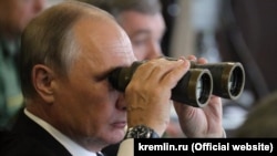 Владимир Путин на учениях "Запад-2017".