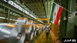 Iran's Mobarakeh Steel Company is one of the firms to have been hit with the new sanctions. (file photo)