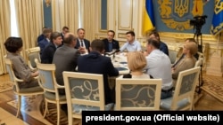 Встреча Владимира Зеленского с руководителями фракций Верховной Рады Украины. 21 мая 2019 года