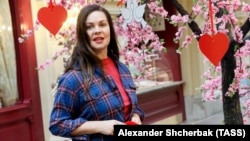 რუსეთის სახელმწიფო „პირველი არხის“ პროგრამა „ვრემიას“ წამყვანი ეკატერინა ანდრეევა(ფოტო არქივიდან)