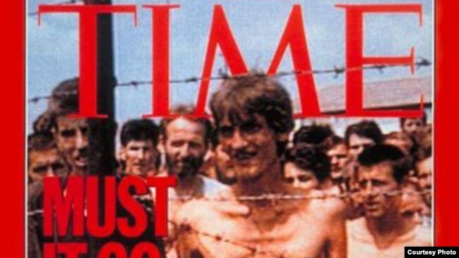 Fikret Alić na naslovnici lista "Time", logor Trnopolje