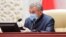 Tatarstan -- Kazan -- president Minnikhanov in a mask -- 27Apr2020