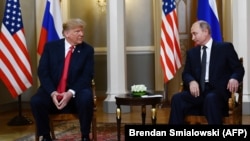 Встреча президентов США и России - Дональда Трампа и Владимира Путина - в Хельсинки (архив)