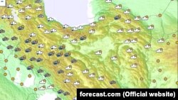 وضعیت آب و هوای ایران در روز دوشنبه