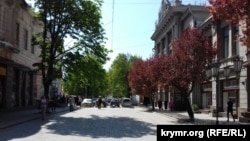 Участок улицы Пушкина в Симферополе, где планируется проведение реконструкции