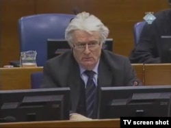 Radovan Karadžić u sudnici, 31. siječanj 2012.