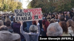 Sa ispraćaja studenata iz Novog Pazara za Novi Sad, Beograd, 29. oktobar 2025.