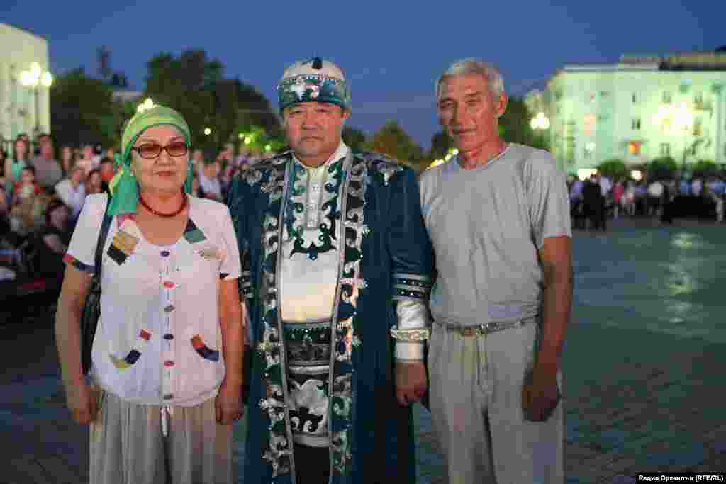 A man wears Nogai attire during the celebration of Daghestan&#39;s Constitution Day. The Nogais are a Turkic-speaking ethnic group who live mostly in the north of Daghestan.