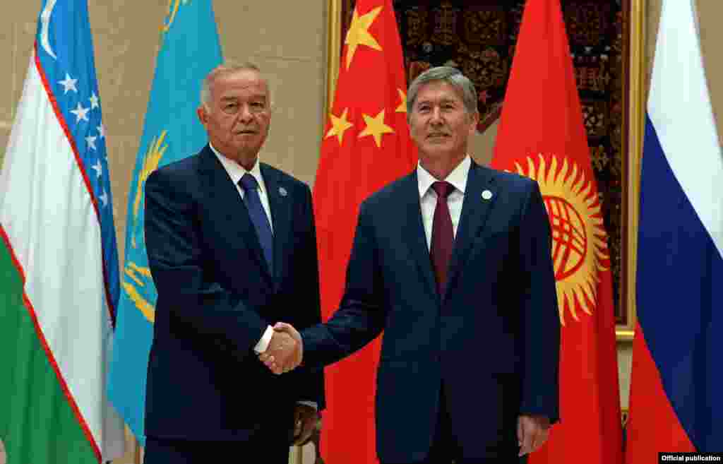 Президенты Узбекистана и Кыргызстана