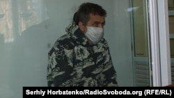 Viktor Mykhed in court (file photo)