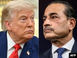 US President Donald Trum (left) and Pakistani army chief Asim Munir (composite file photo)