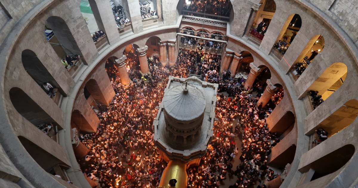 იერუსალიმის აღდგომის ტაძარში შესრულდა წმინდა ცეცხლის რიტუალი