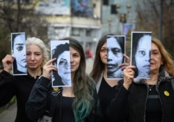 Румыния, Бухарест, акция женщин против домашнего насилия, 4 марта 2020 года