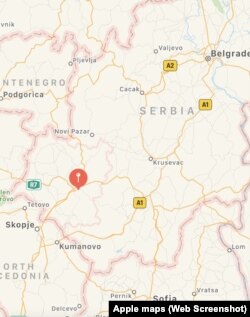 Kosovo is represented as a part of Serbia on maps provided by Apple