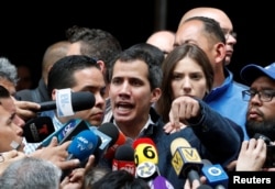 Venezuelan opposition leader Juan Guaido has declared himself interim president. (file photo)