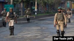 Indijske paravojne snage u Srinagaru, Kašmir