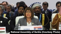 Maja Gojković sastanku predsednika parlamenata zemalja evroazijskog regiona u Kazahstanu