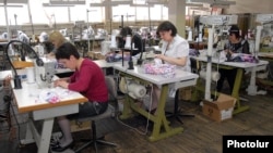 Armenia - Workers at a textile factory, undated