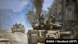 حضور نیروهای دولتی سوریه در مناطقی که از کنترل داعش خارج شده است