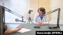 Vesna Rakić Vodinelić u beogradskom studiju RSE, april 2016.