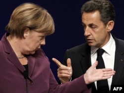 Kancelarja gjermane Angela Merkel dhe presidenti francez Nikolas Sarkozi