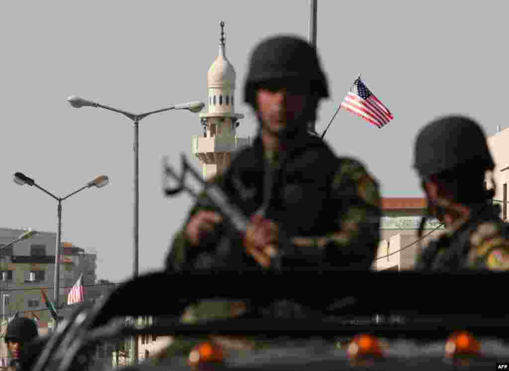 Pojačane snage sigurnosti, Bethlehem, 22. mart 2013. Foto: AFP / Hazem Bader 