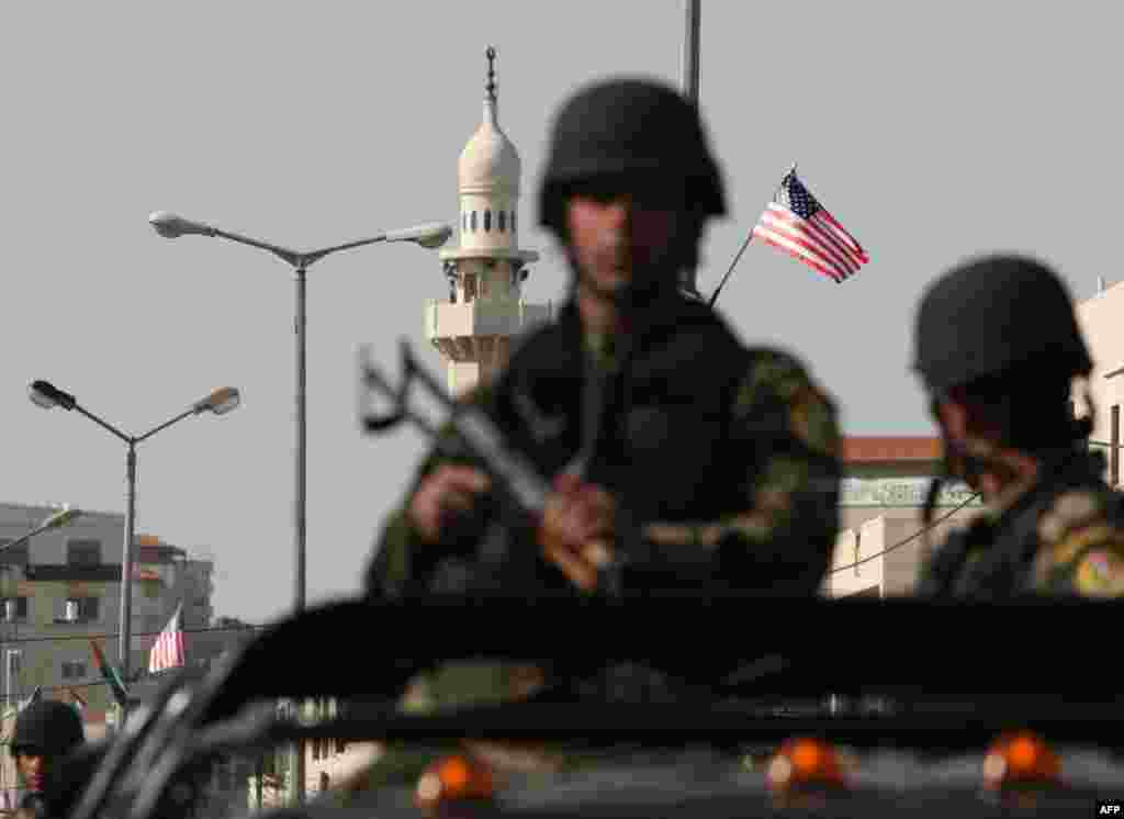 Pojačane snage sigurnosti, Bethlehem, 22. mart 2013. Foto: AFP / Hazem Bader