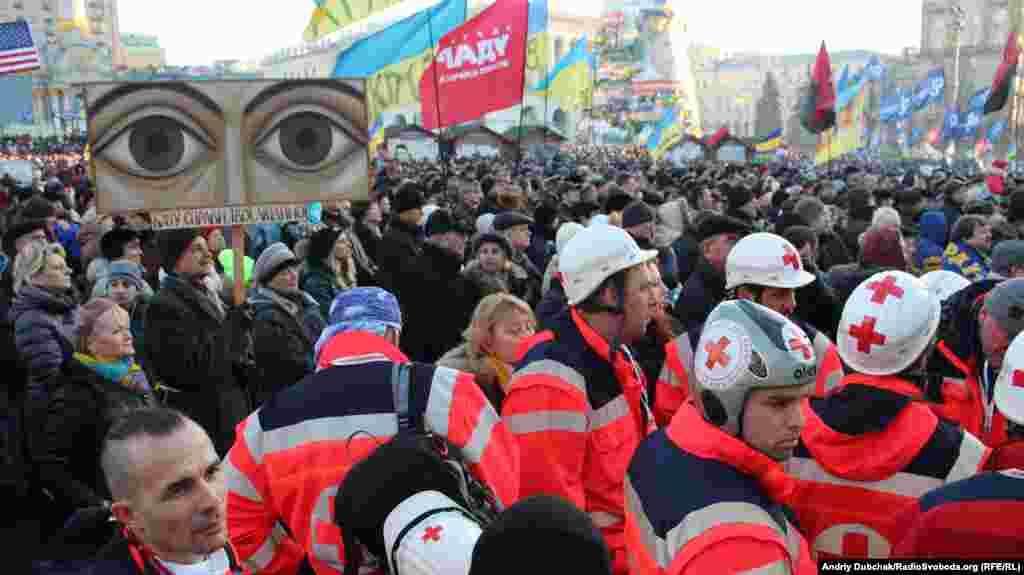 Учасники Народного віча на #Євромайдан’і, 22 грудня 2013 року