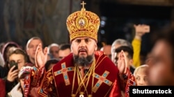 Митрополит Епифаний на пасхальном богослужении в Киеве. 28 апреля 2019 года
