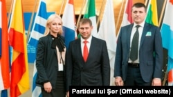 Marina Tauber cu Ilan Shor și Tudor Balițchi la Strasbourg în vizită la Parlamentul European