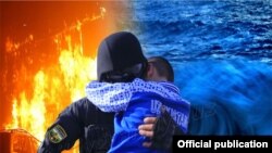 Миллий гвардия ходимлари 28 июнь куни Олмазор туманидаги "Шаббода" кафесида чиққан ёнғида тўрт одамни қутқариб қолди. Миллий гвардия Телеграм каналидан олинган сурат.