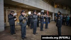 Домрачава і Макей запусьцілі зь менскага вакзала цягнік у гонар гадавіны ААН