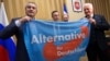 Глава администрации аннексированного Крыма Сергей Аксенов (слева) и представители партии «Альтернатива для Германии», февраль 2018-го