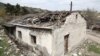 Nagorno-Karabakh - A house in Talish village damaged by Azerbaijani shelling, 6Apr2016.