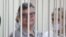 BELARUS - Former Belarusian presidential contender Viktor Babariko (Viktar Babaryka), who was arrested last June on corruption charges, attends a court hearing in Minsk, 6Jul2021