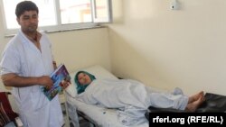 Кундуздагы аймактык ооруканада дарыланып жаткан жарадар келин 