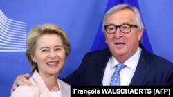 Ursula von der Leyen i Jean Claude Juncker u Briselu