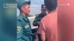 “Шахсий машинасида бизни тўхтатган йўл нозири видеога олаётганимда менга тўсқинлик қилди”