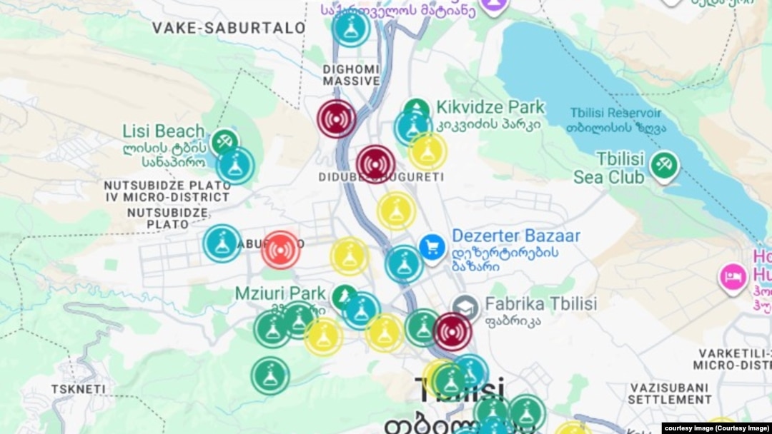 ატმოსფერული ჰაერის ხარისხის პორტალი. 1 დეკემბრის მონაცემები