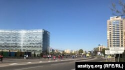 "Алматы марафон-2018" жарысына қатысушылар. 22 сәуір 2018 жыл.