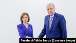 Maia Sandu, la întâlnirea cu Recep Tayyip Erdogan, Baku, 12 noiembrie 2024