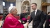Premijer Crne Gore Milojko Spajić i papa Lav XIV na inauguracionoj misi. Vatikan, 18. maj 2025. 
