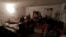 NAGORNO-KARABAKH -- Civilians gather in the basement of an art art school used as a bomb shelter in the town of Martuni, October 14, 2020