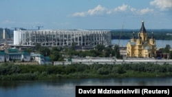 Radovi na stadionu u Njiznem Novgorodu