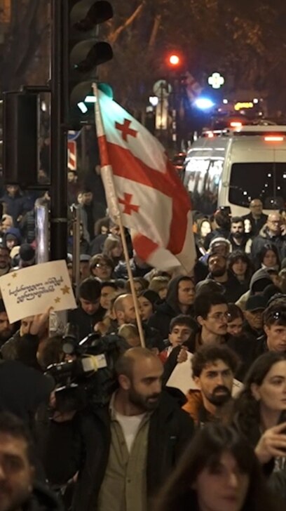 Fresh Protests In Tbilisi Over Alleged Election Fraud
