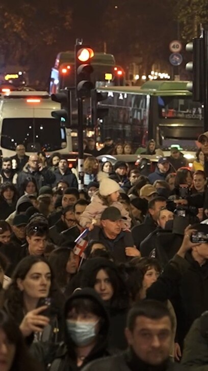 Fresh Protests In Tbilisi Over Alleged Election Fraud
