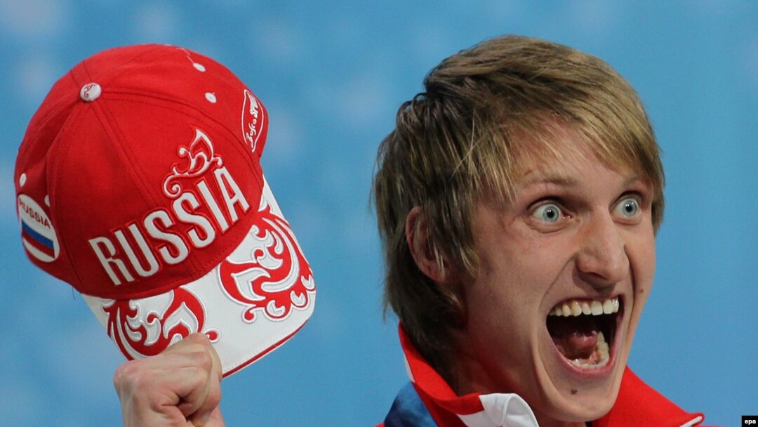 What, no gold? Ivan Skobrev won a silver medal in speed skating for Russia in Vancouver.